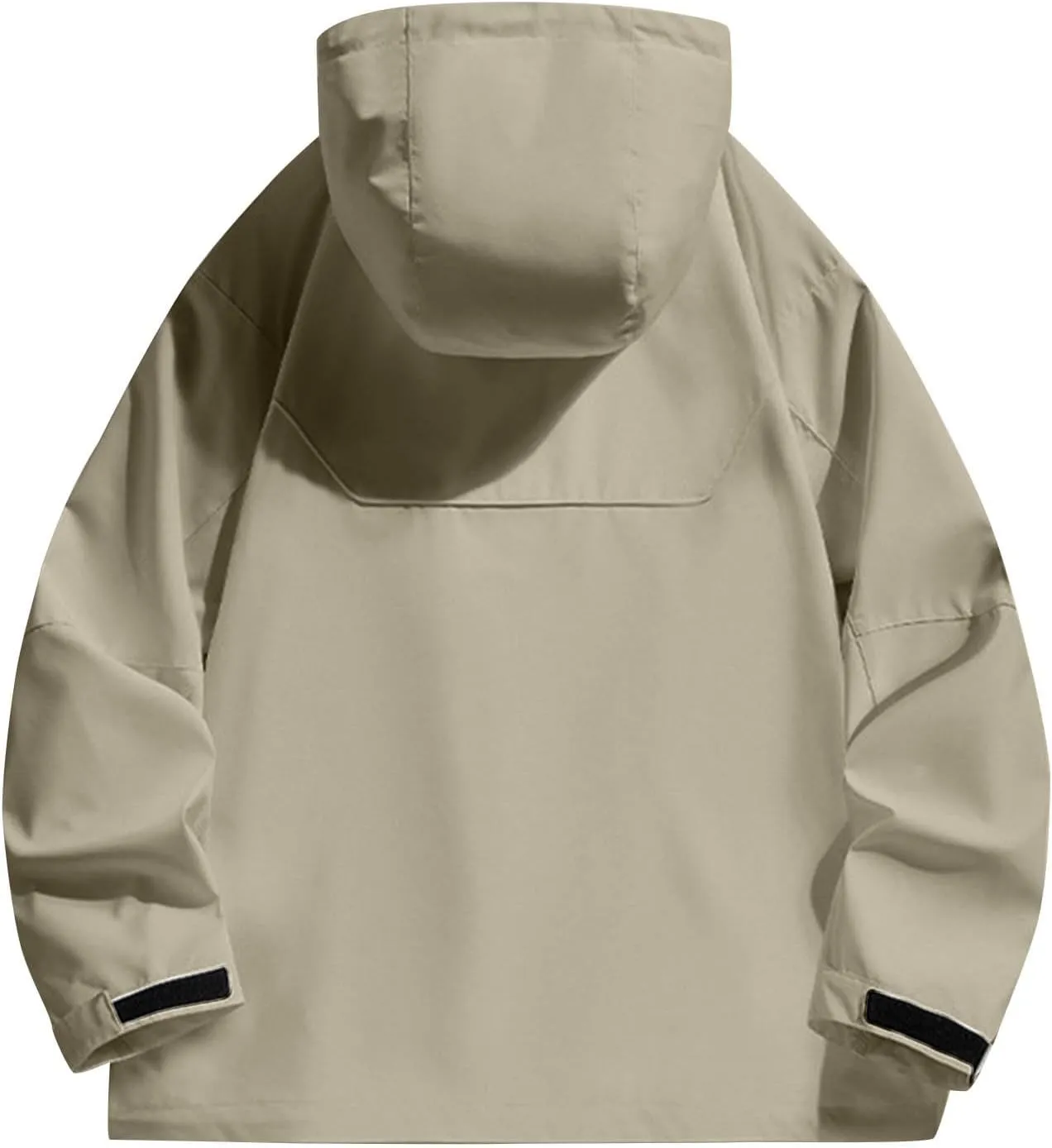 Mens Waterproof Rain Jacket Outdoor Softshell Hiking Jacket Oversized Hooded Rain Coat Windbreaker Warm Fall Clothes