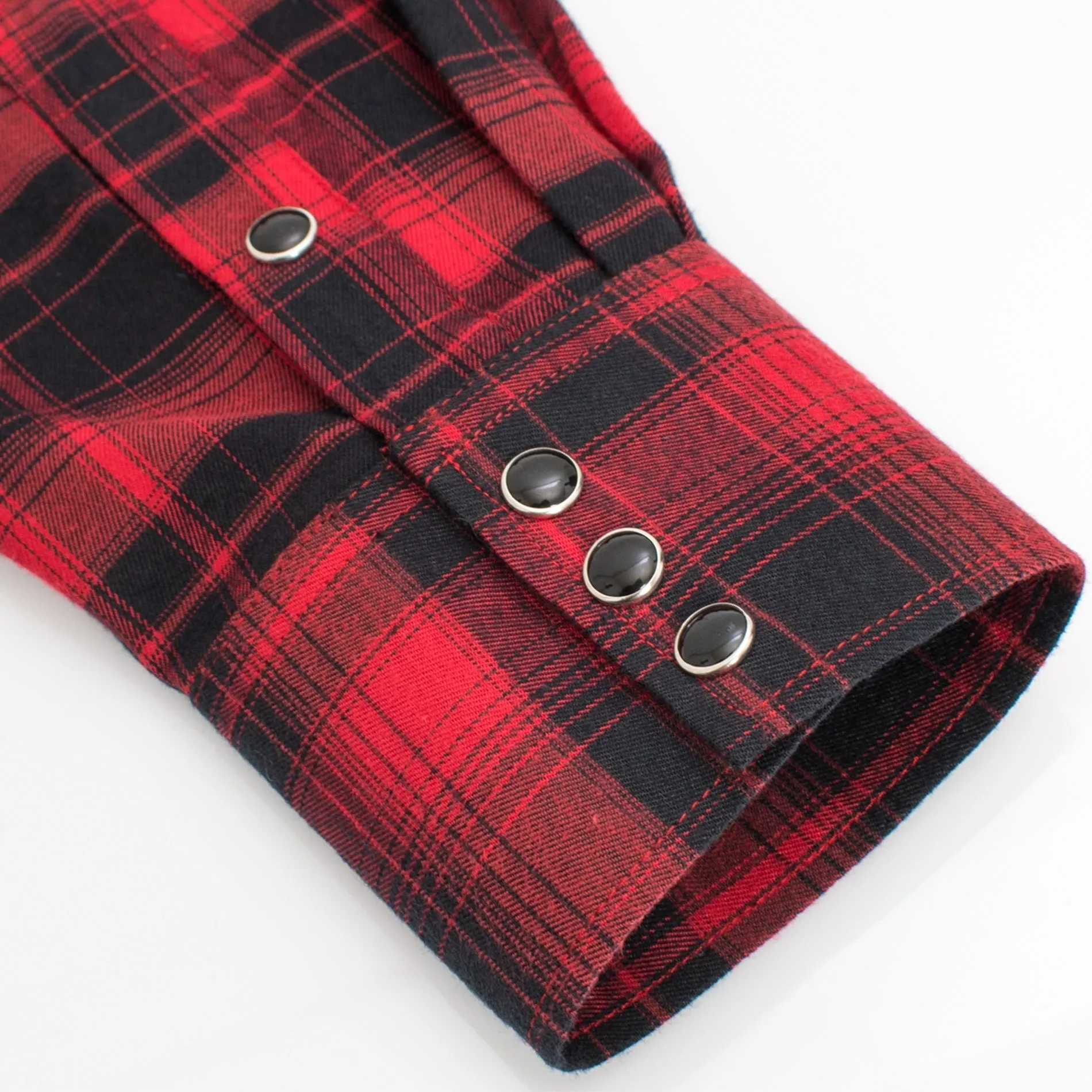 Men's Western Flannel Shirts With Snap Buttons-FLS300-302