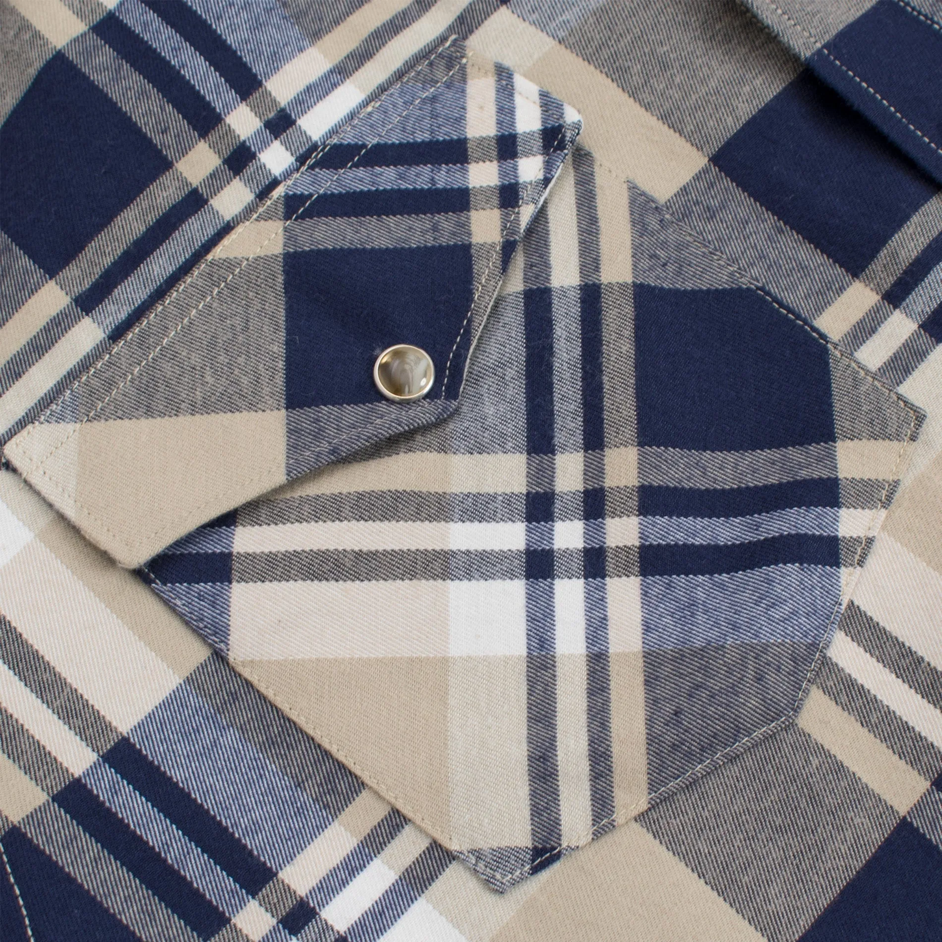 Men's Western Flannel Shirts With Snap Buttons-FLS300-307