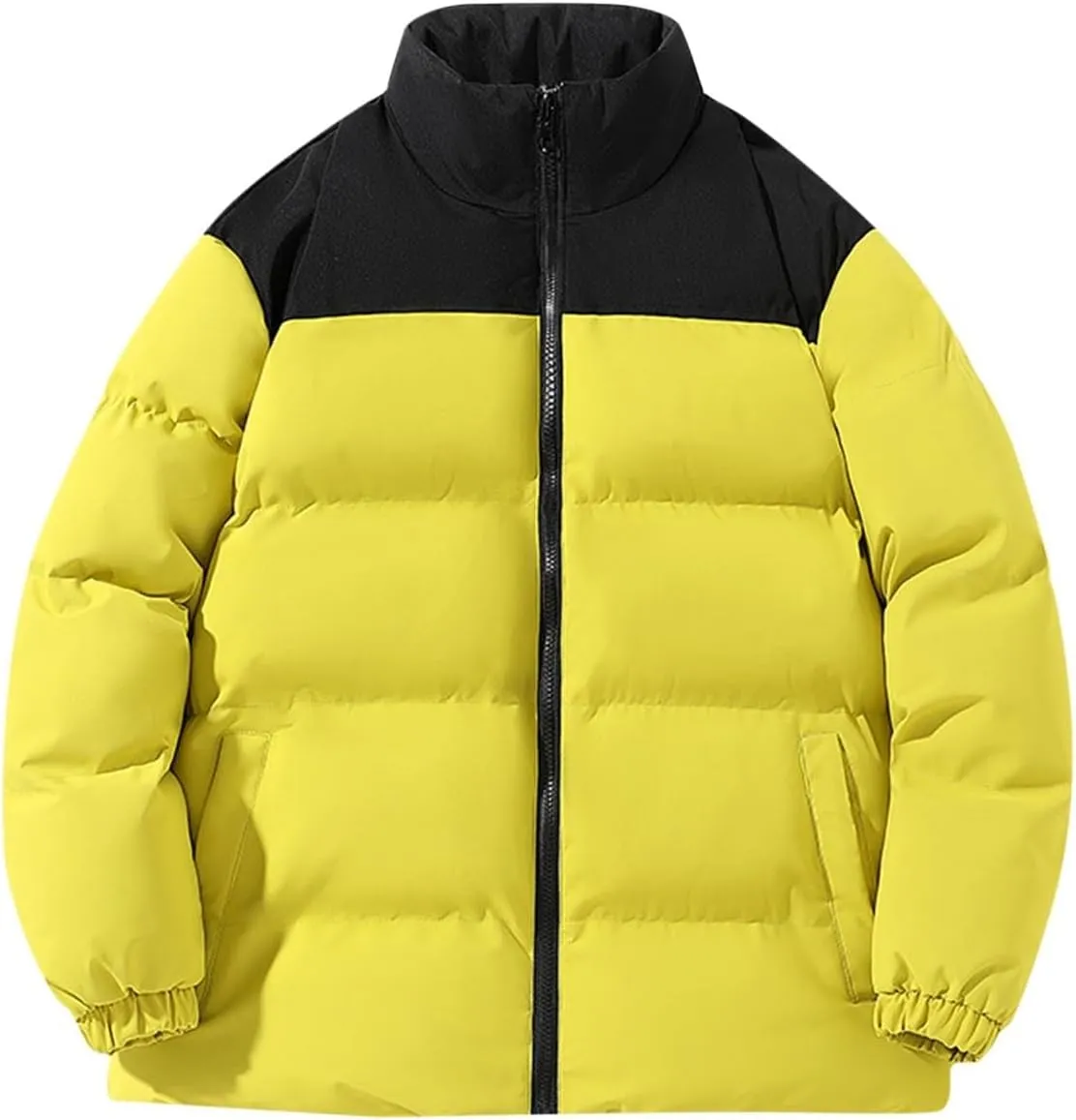 Mens Winter Down Coat Warm Winter Puffer Jacket Waterproof Thicken Insulated Windproof Quilted Coat Outwear Plus Size