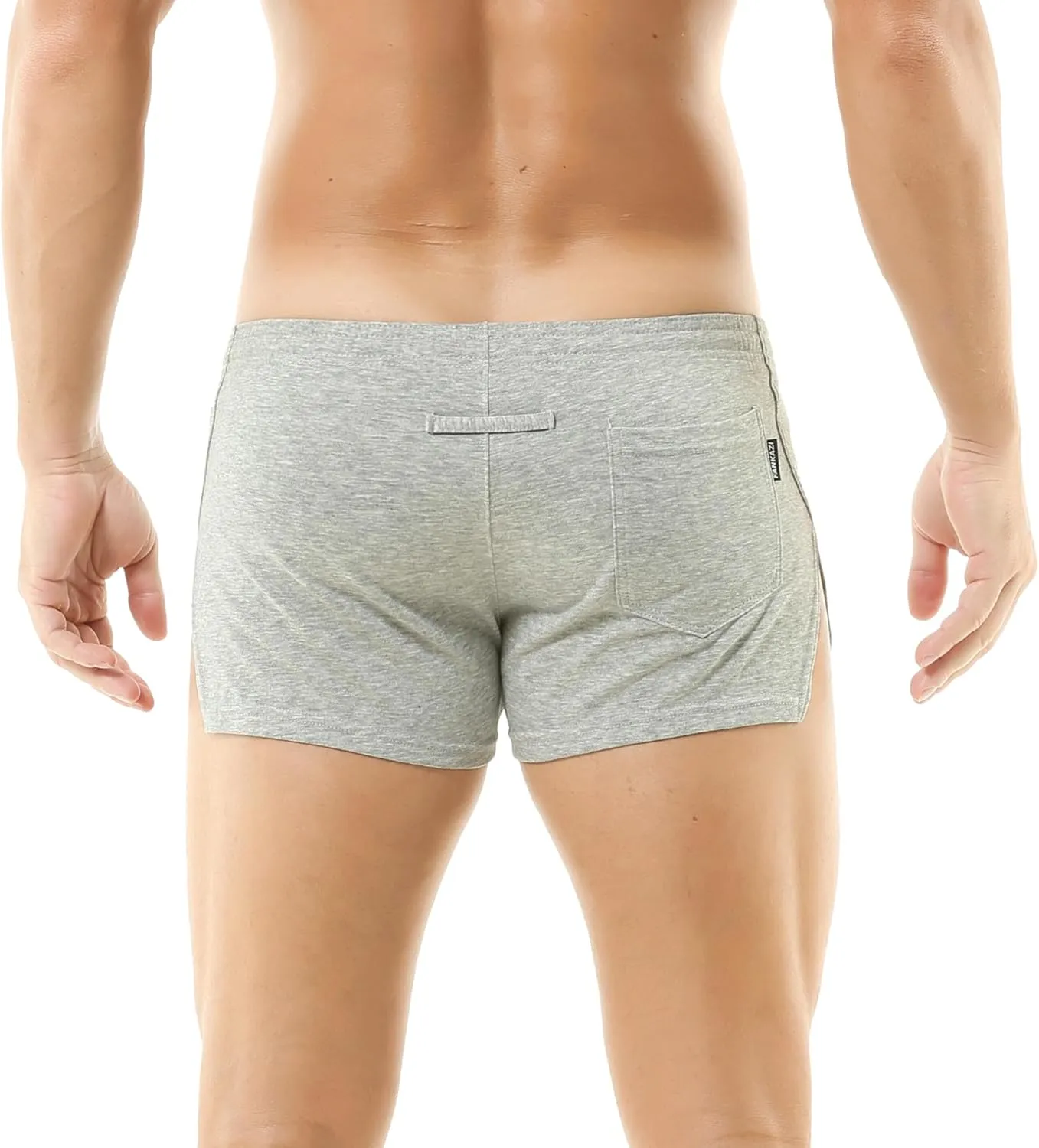 Mens Workout Sweat Shorts 3 Inch Cotton Fitness Running Shorts Simple Active Shorts