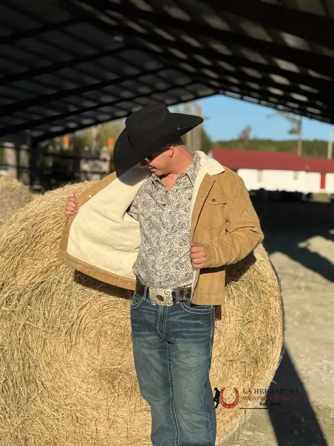 MEN'S WRANGLER® COWBOY SHERPA LINED CORDUROY JACKET