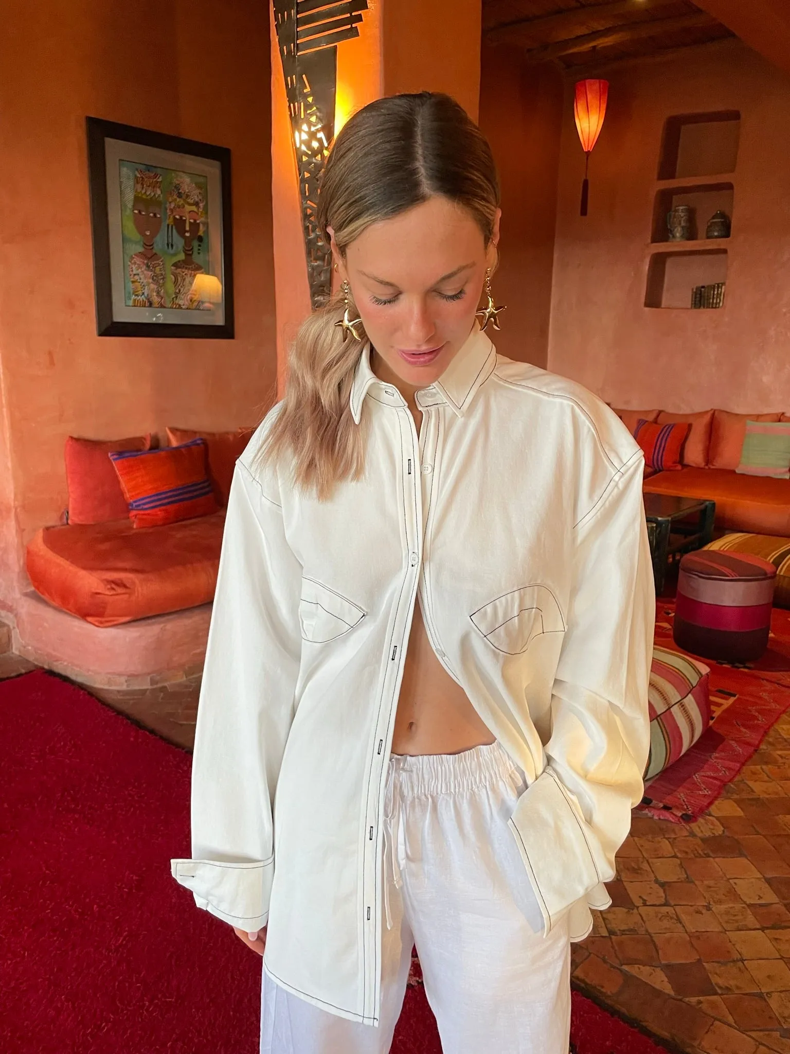 Mermaid Blouse Off White