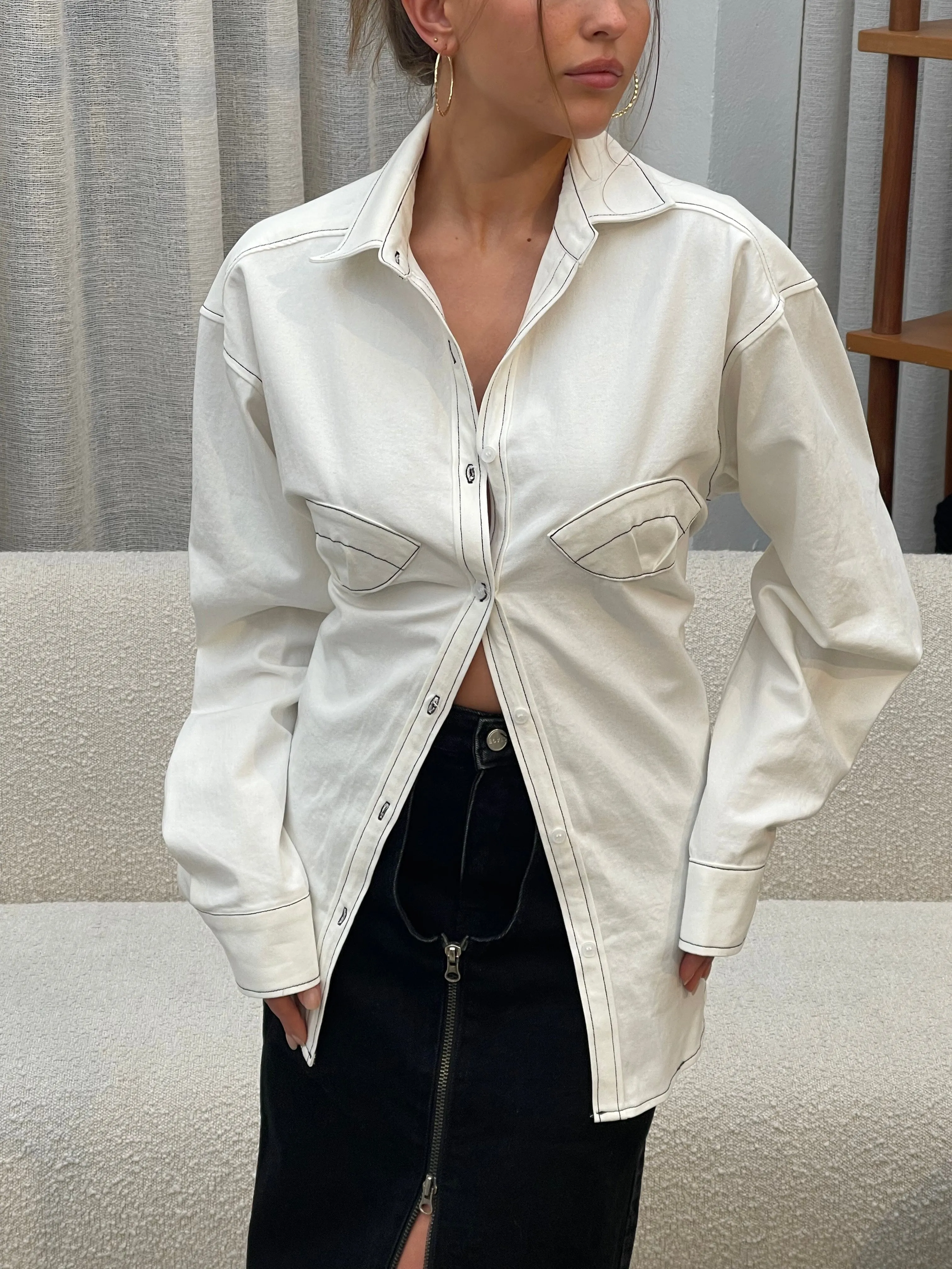 Mermaid Blouse Off White