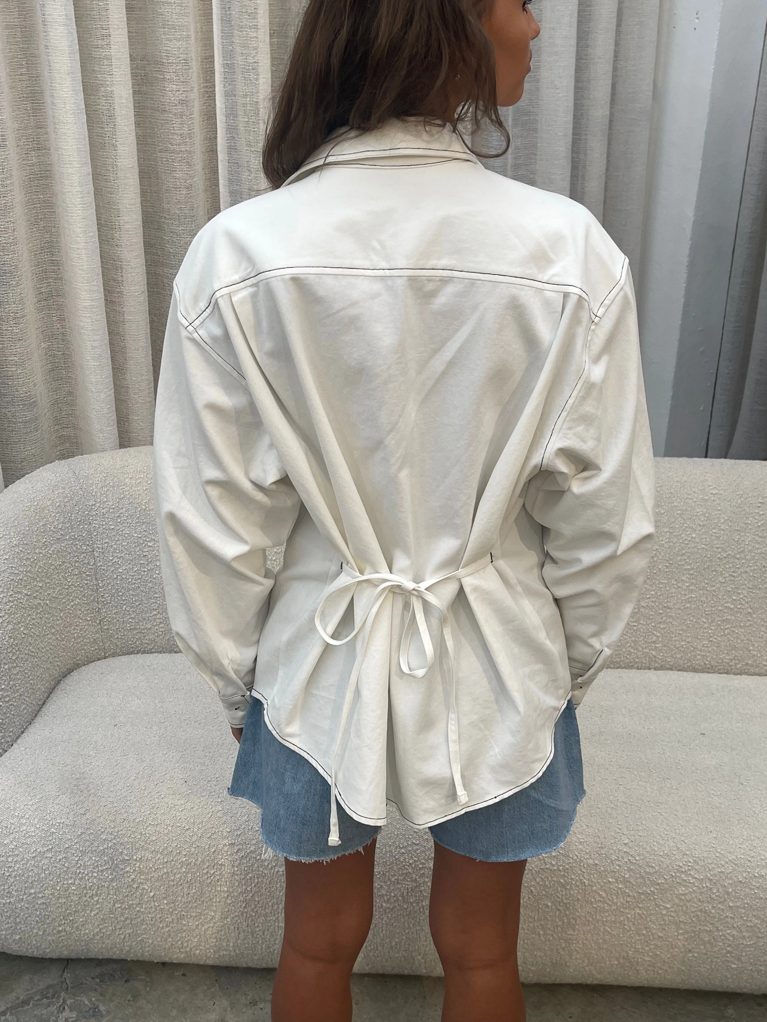 Mermaid Blouse Off White