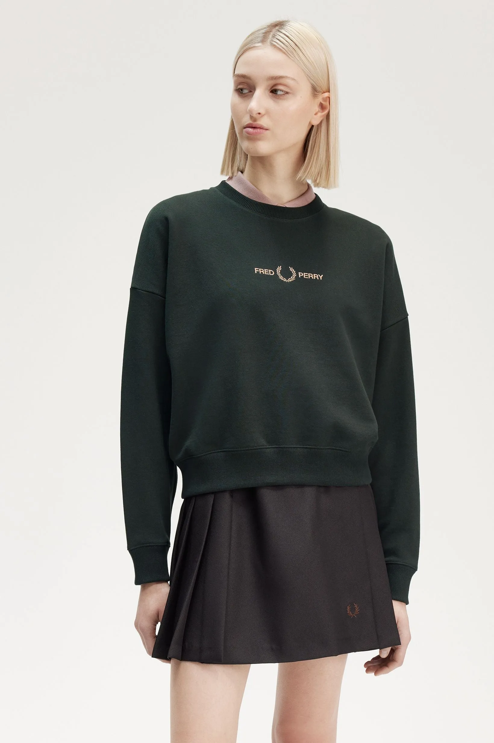 METALLIC BRANDED SWEATSHIRT