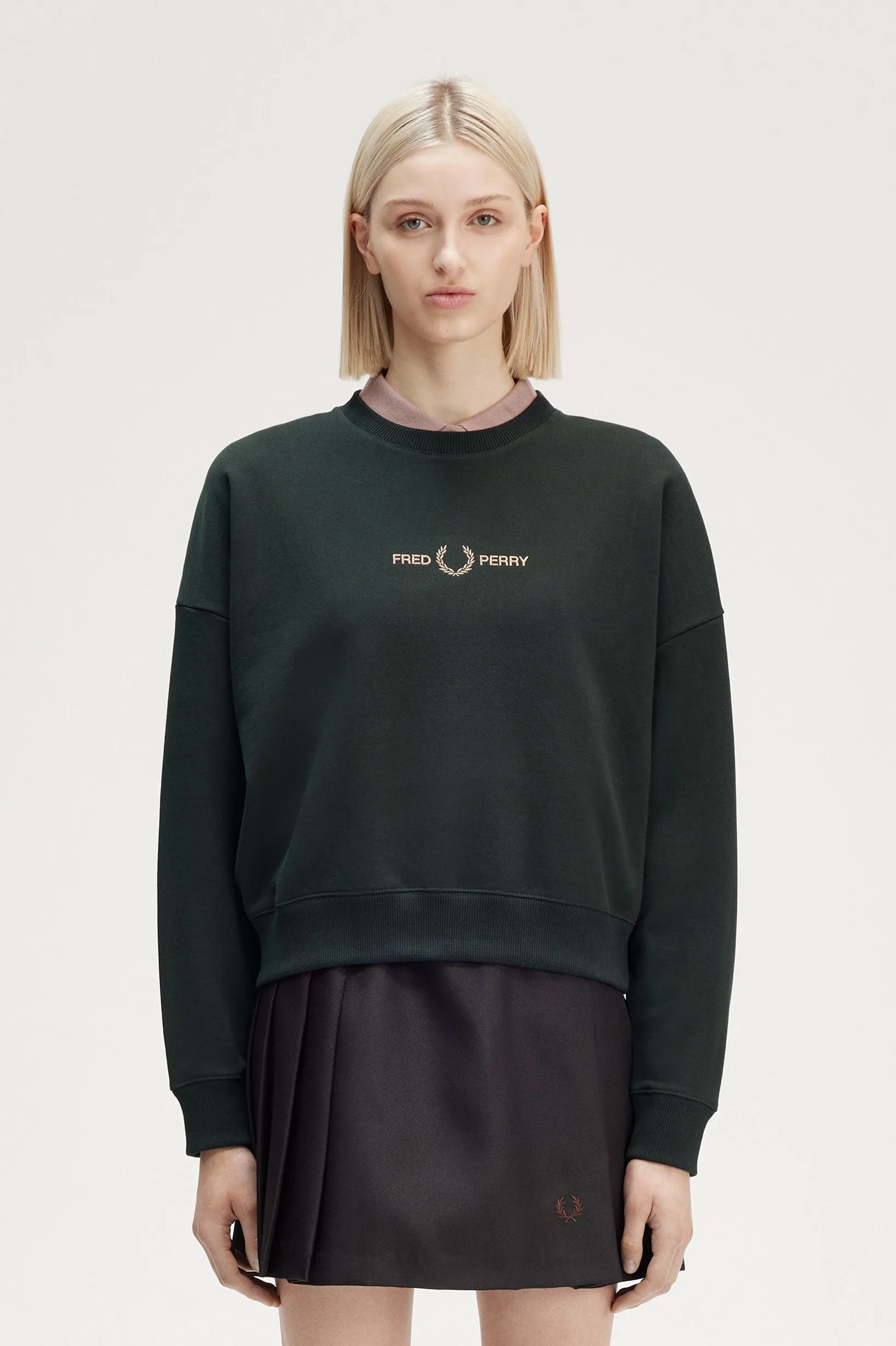 METALLIC BRANDED SWEATSHIRT