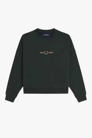 METALLIC BRANDED SWEATSHIRT