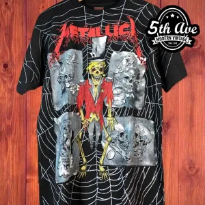 Metallica - AOP all over print New Vintage Band T shirt