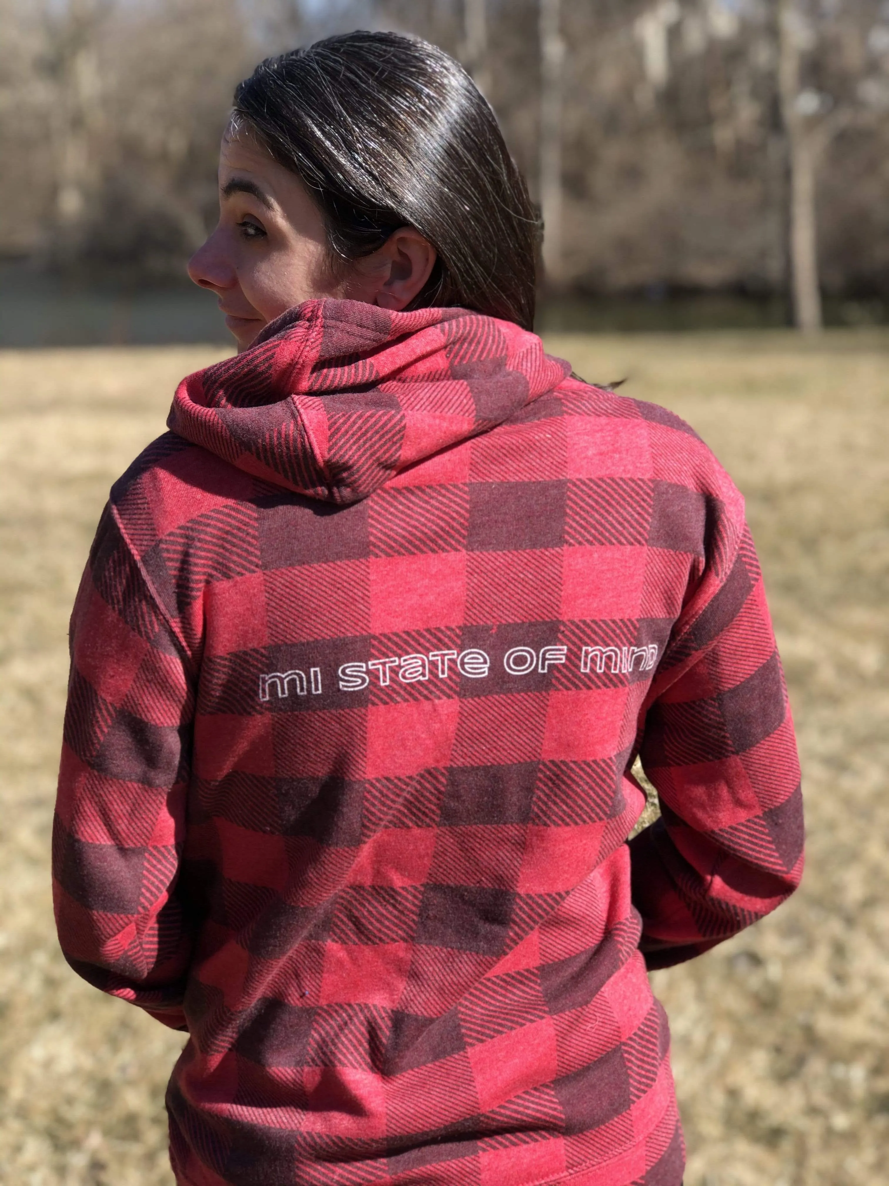 mi Vintage Buffalo Plaid Hoodies