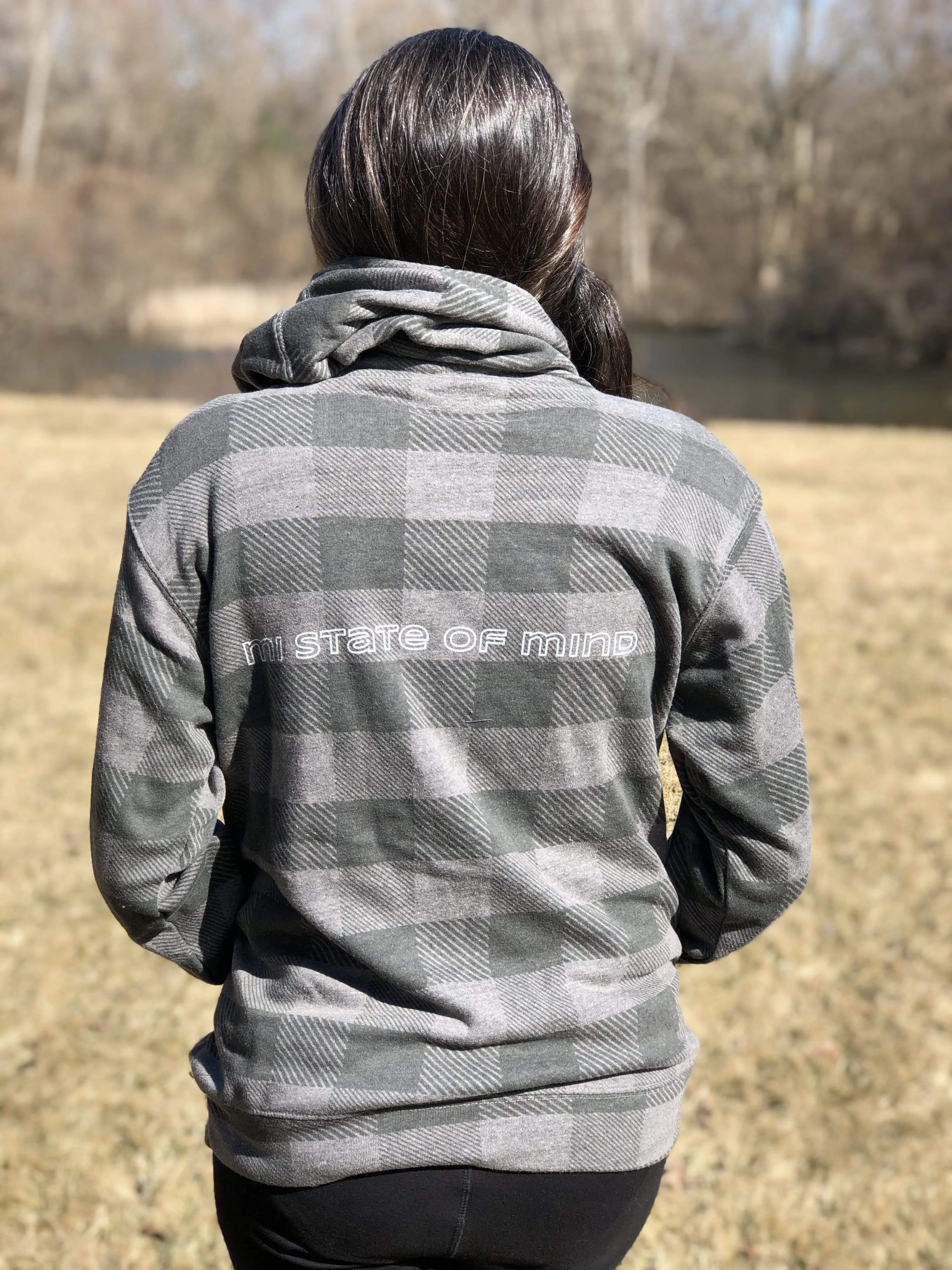 mi Vintage Buffalo Plaid Hoodies