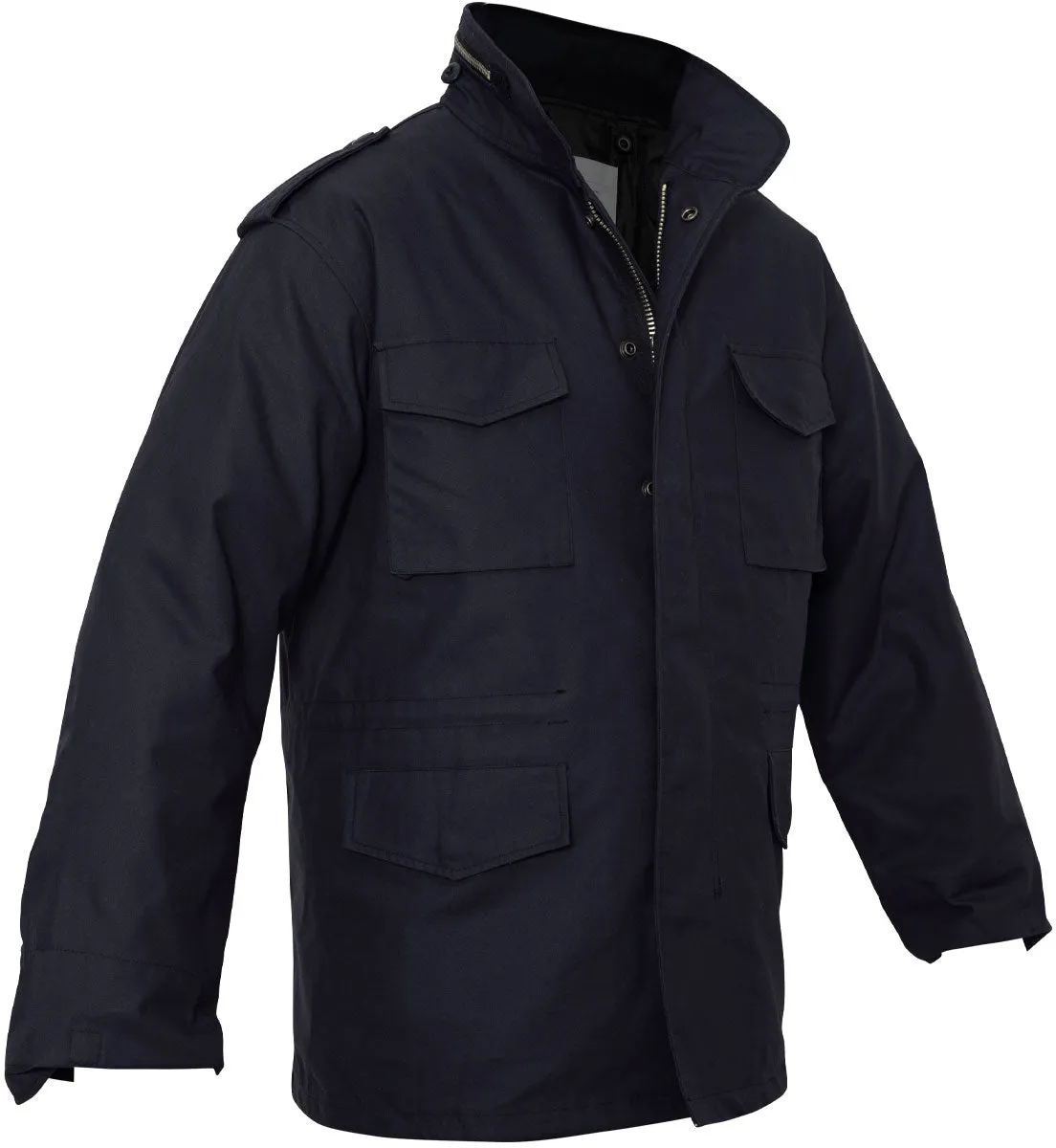 Midnight Blue - Tactical M-65 Field Jacket Army Coat M1965 - Poly/Cotton with Liner