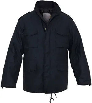 Midnight Blue - Tactical M-65 Field Jacket Army Coat M1965 - Poly/Cotton with Liner