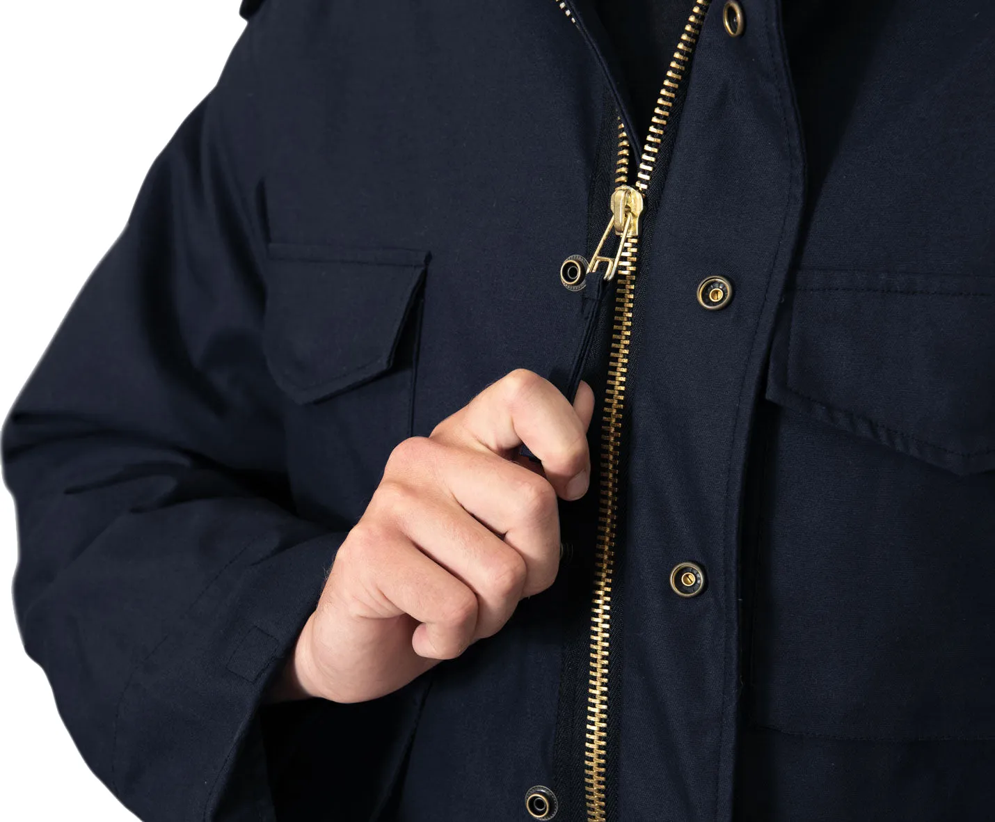 Midnight Blue - Tactical M-65 Field Jacket Army Coat M1965 - Poly/Cotton with Liner