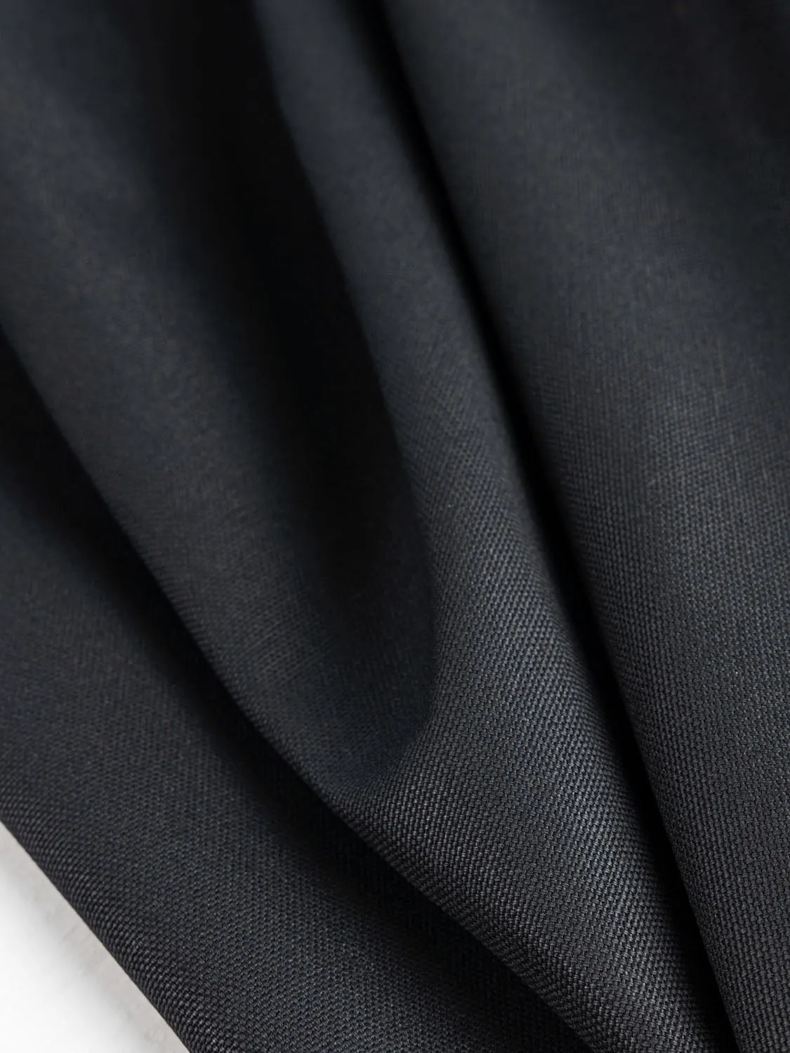 Midweight Core Collection Organic Cotton Canvas - Black - Swatch