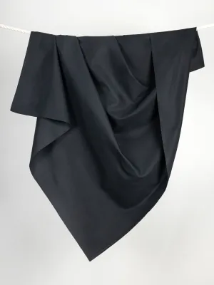 Midweight Core Collection Organic Cotton Canvas - Black - Swatch