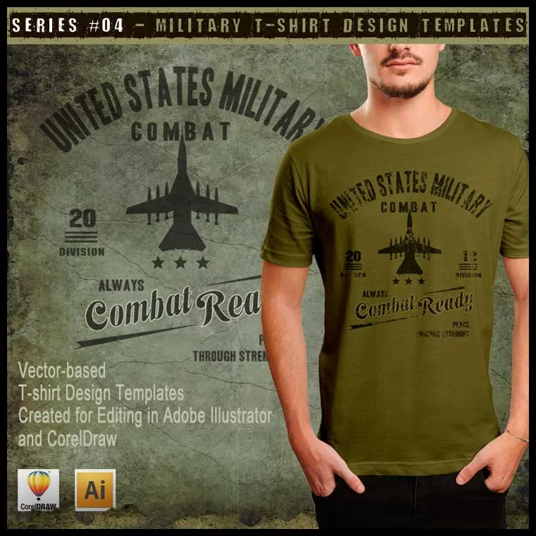 Military Art Kit Bundle for Adobe Illustrator