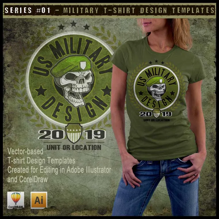 Military Art Kit Bundle for Adobe Illustrator