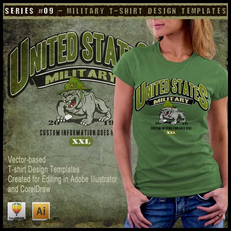 Military Art Kit Bundle for Adobe Illustrator