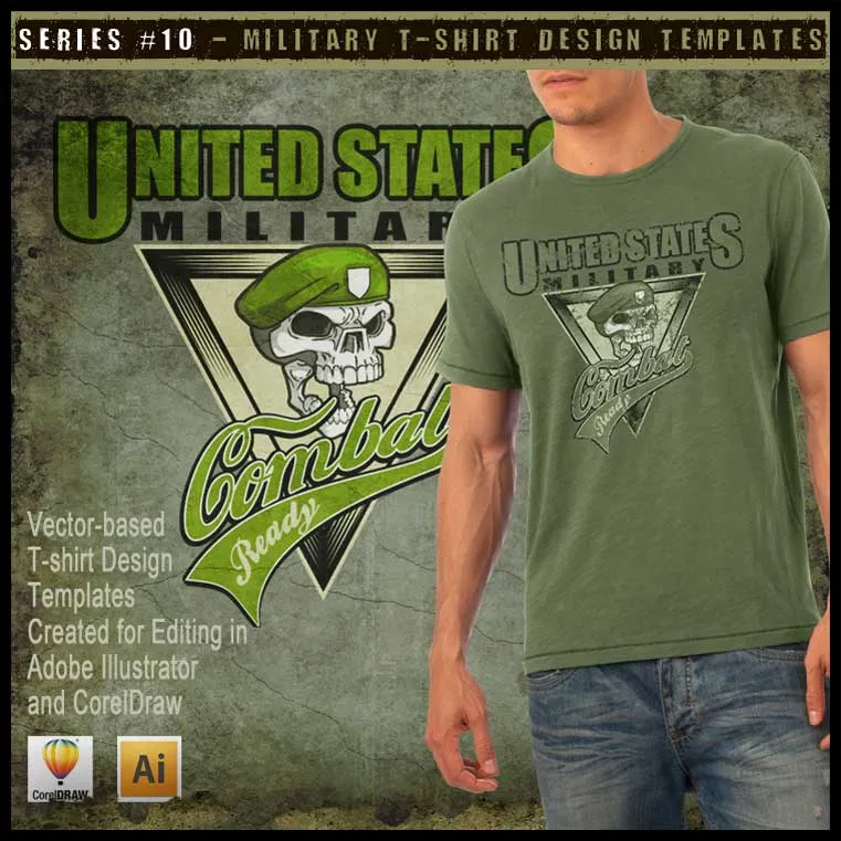Military Art Kit Bundle for Adobe Illustrator
