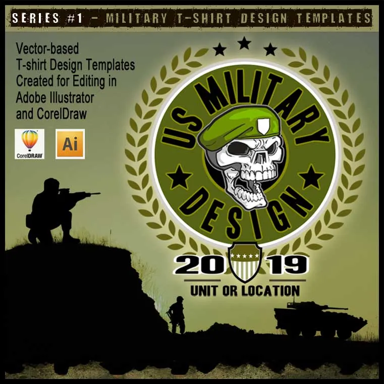 Military Art Kit Bundle for CorelDraw