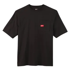 Milwaukee 601B Black Heavy Duty Short Sleeve Pocket Tee