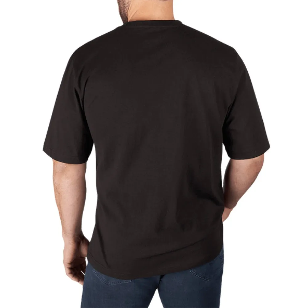 Milwaukee 601B Black Heavy Duty Short Sleeve Pocket Tee
