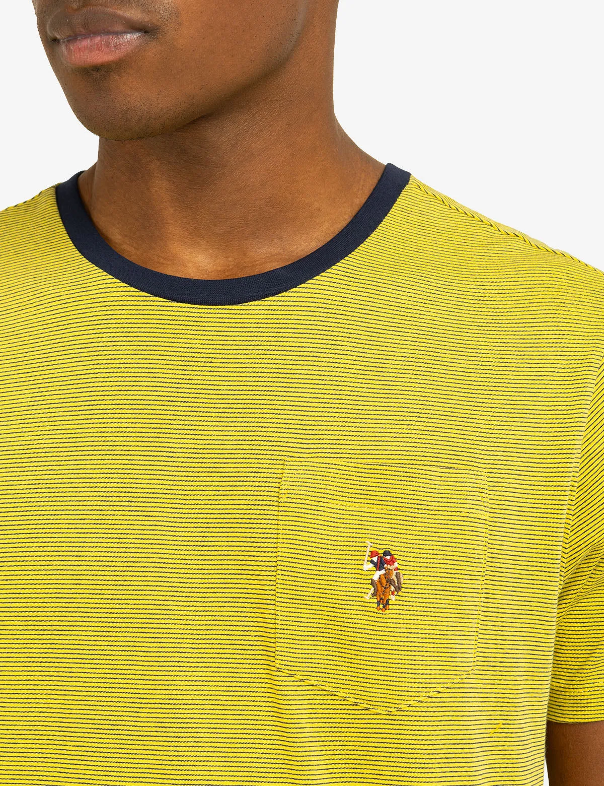 MINI STRIPE RINGER T-SHIRT WITH POCKET