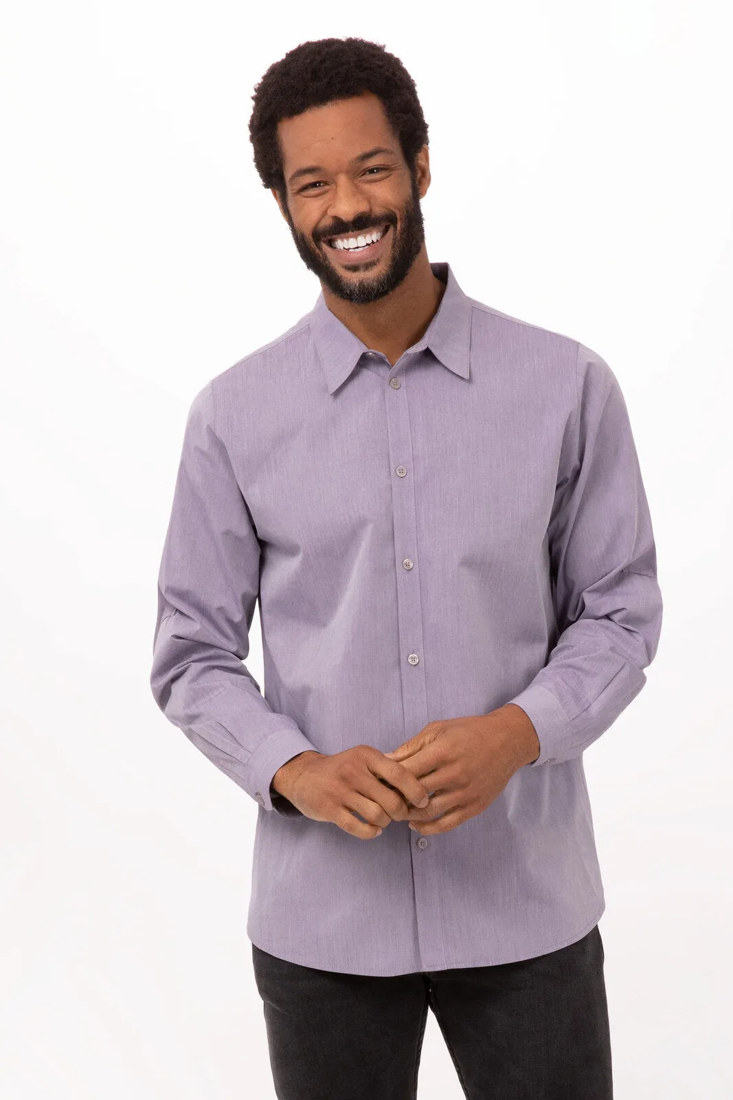 Modern Chambray Men's Dress Shirt
