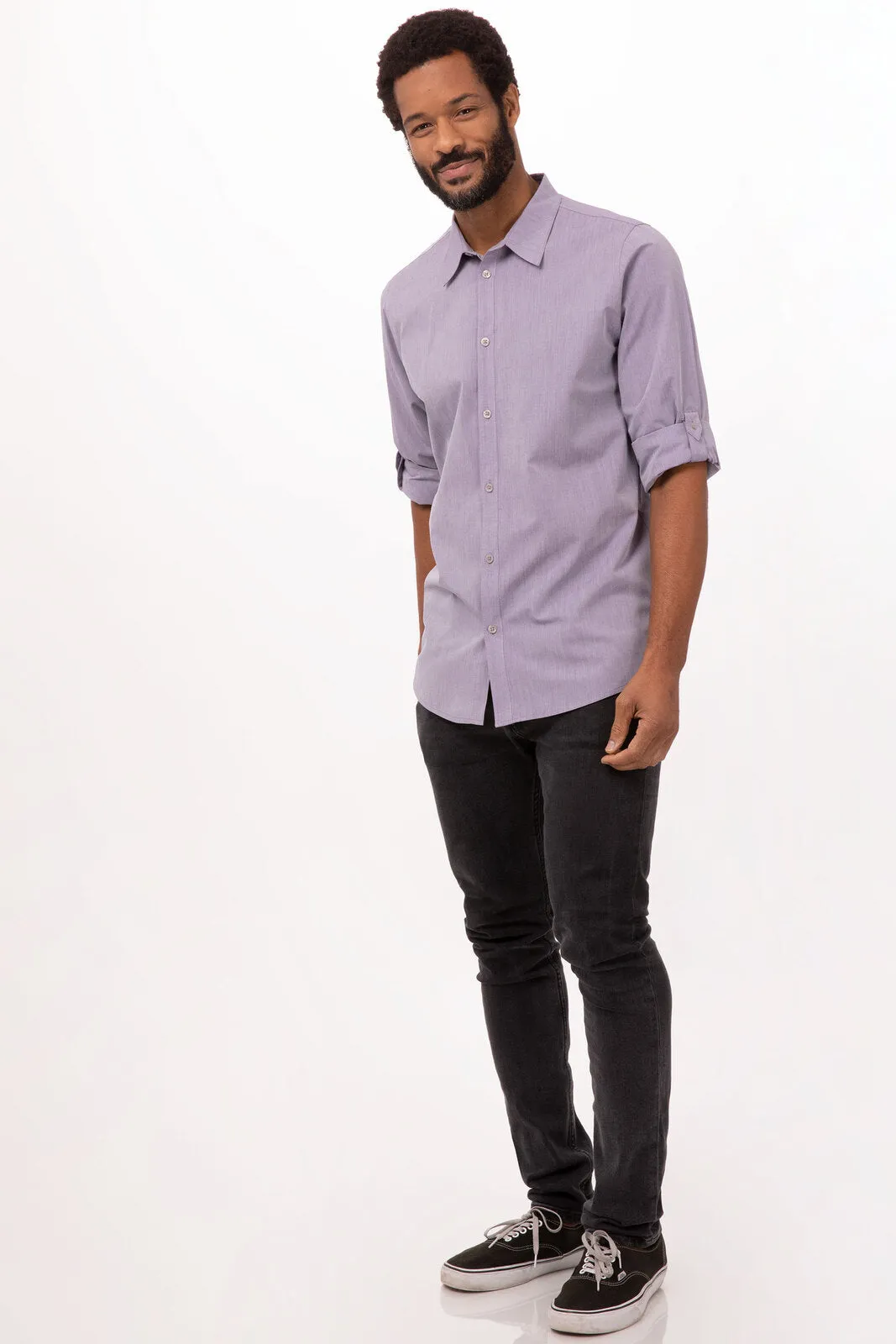 Modern Chambray Men's Dress Shirt