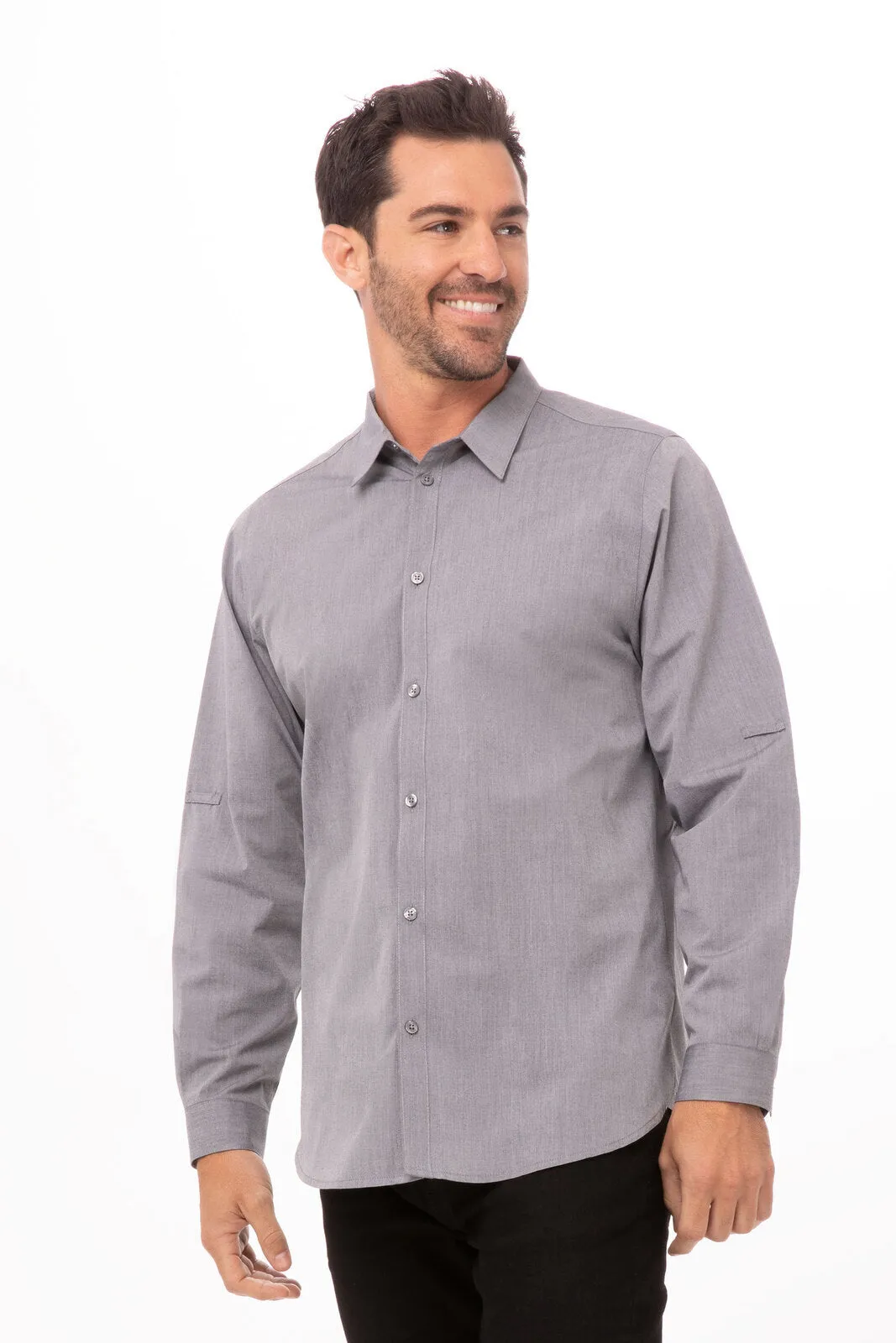 Modern Chambray Men's Dress Shirt