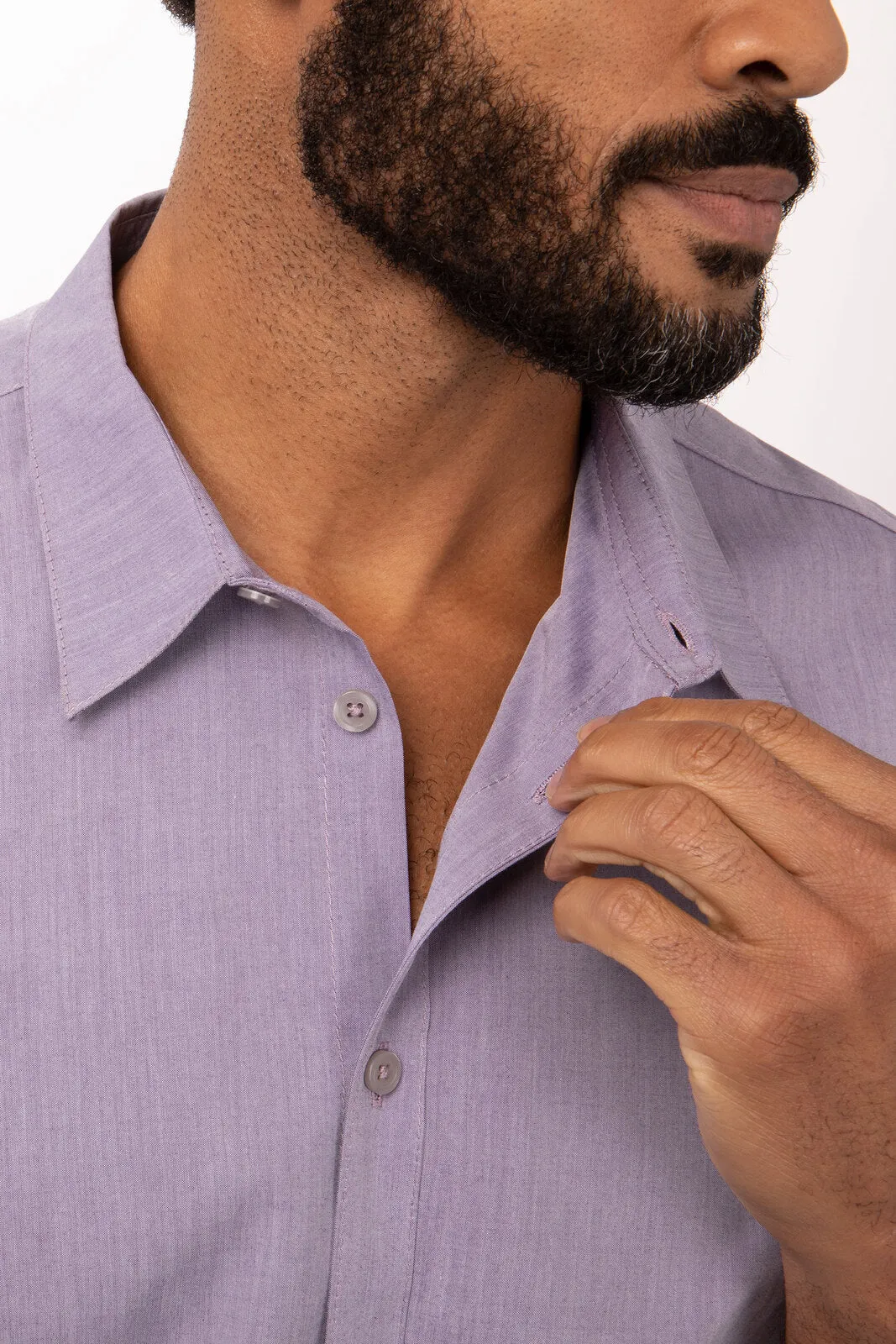 Modern Chambray Men's Dress Shirt