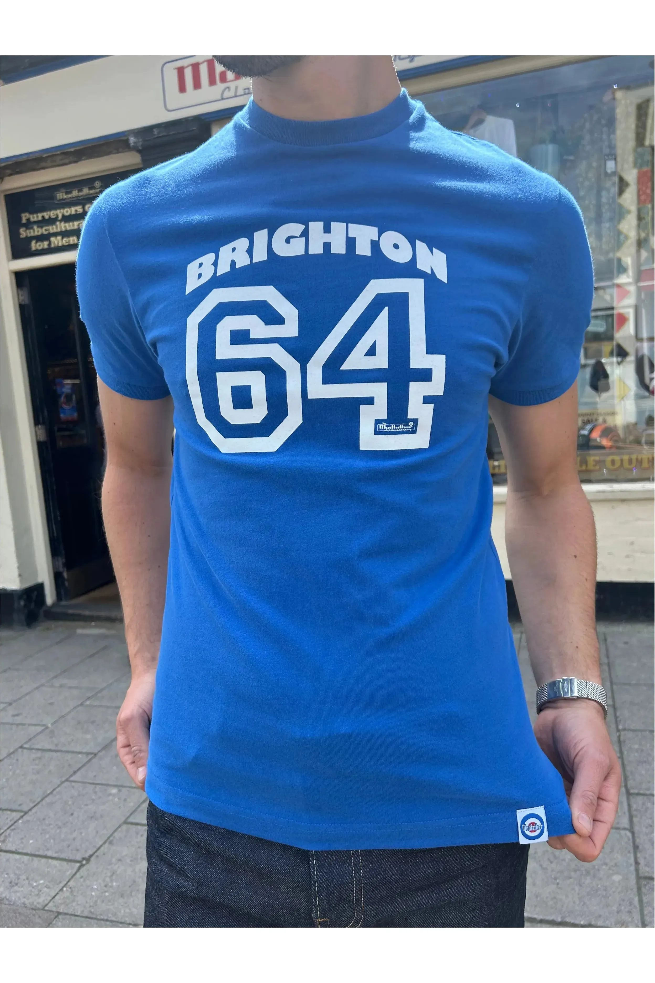 Modfather Clothing - Brighton 64 Savoy Blue - T-Shirt