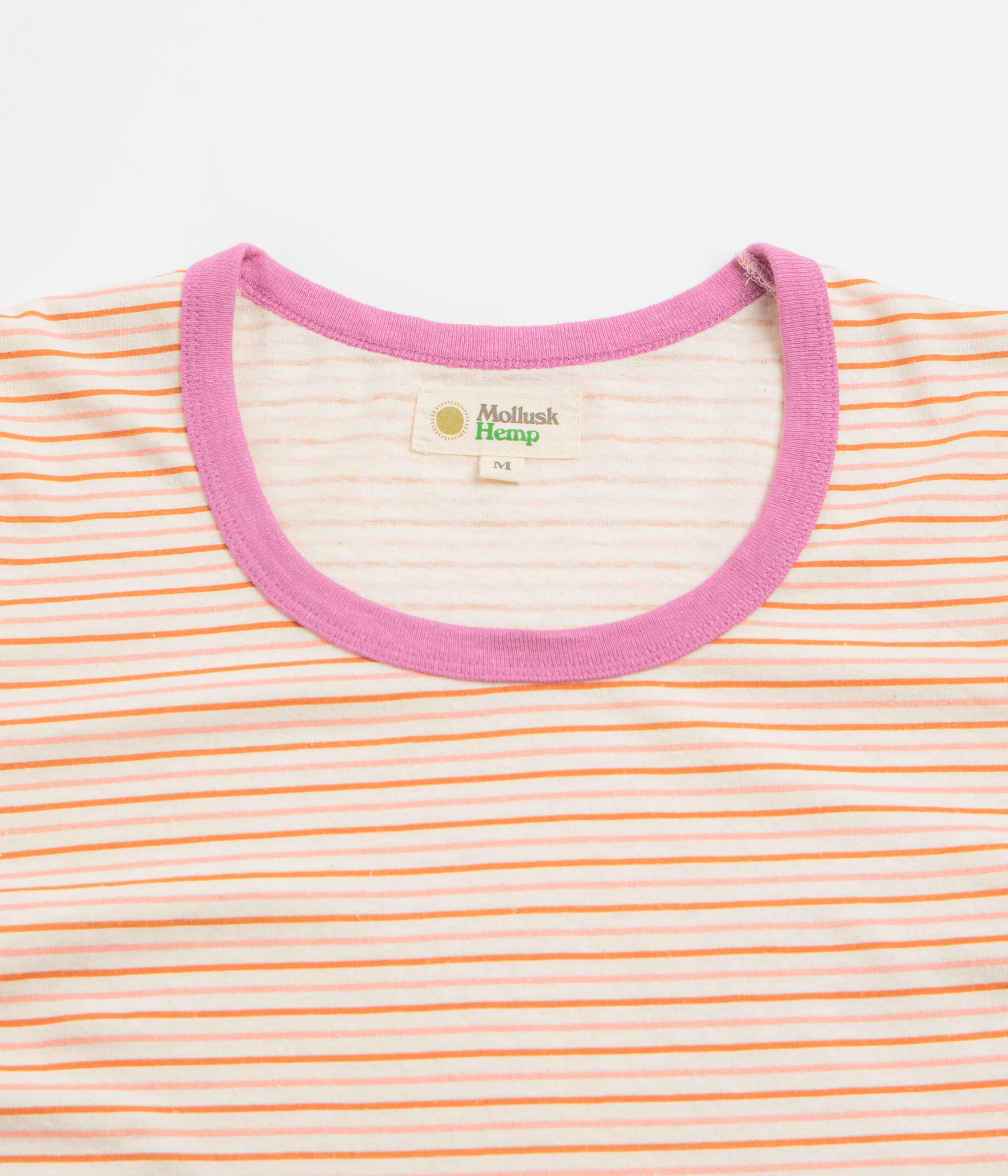 Mollusk Womens Ringer T-Shirt - Pink Stripe