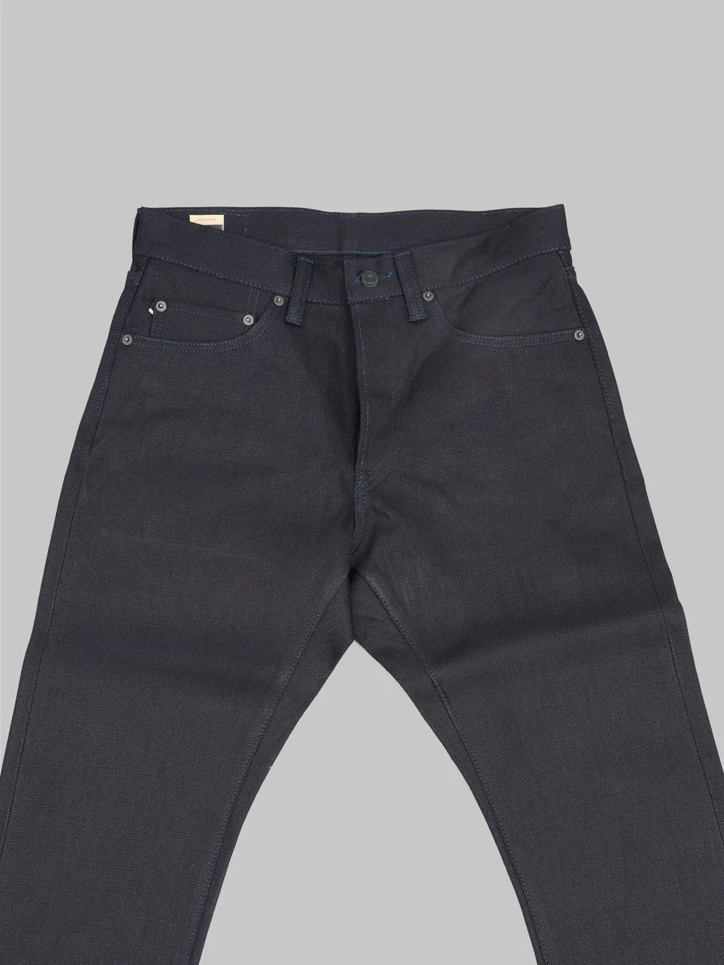 Momotaro 0306-IBSP 15.7oz Indigo X Black Tight Tapered Jeans
