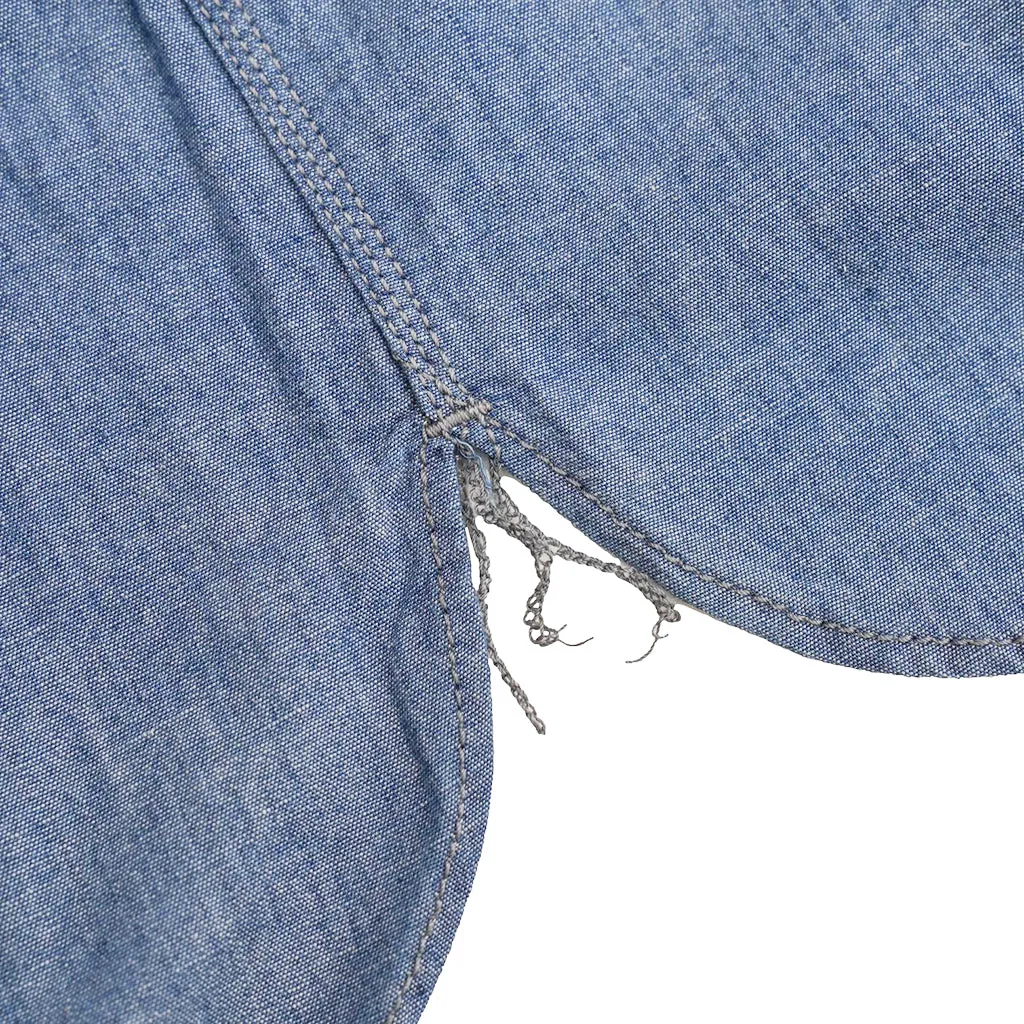Momotaro 5oz. Selvedge Chambray Work Shirt