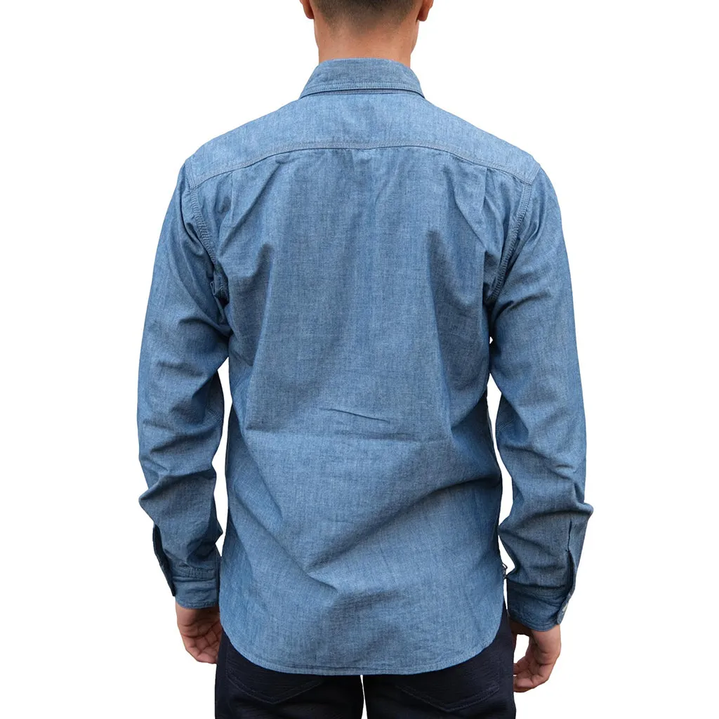 Momotaro 5oz. Selvedge Chambray Work Shirt