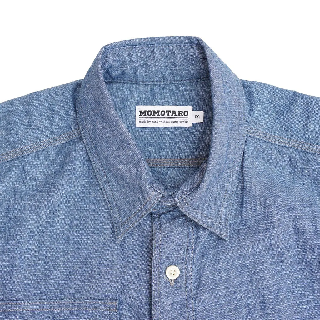 Momotaro 5oz. Selvedge Chambray Work Shirt