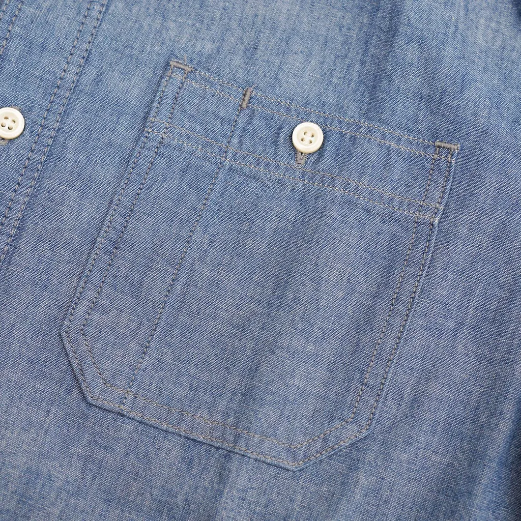 Momotaro 5oz. Selvedge Chambray Work Shirt