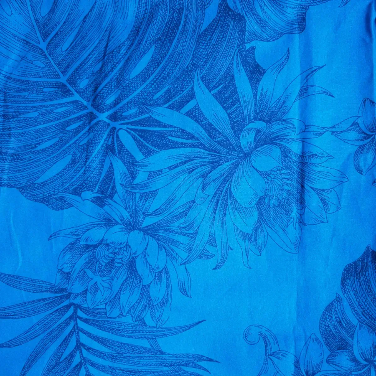 monstera cereus blue hawaiian boy shirt