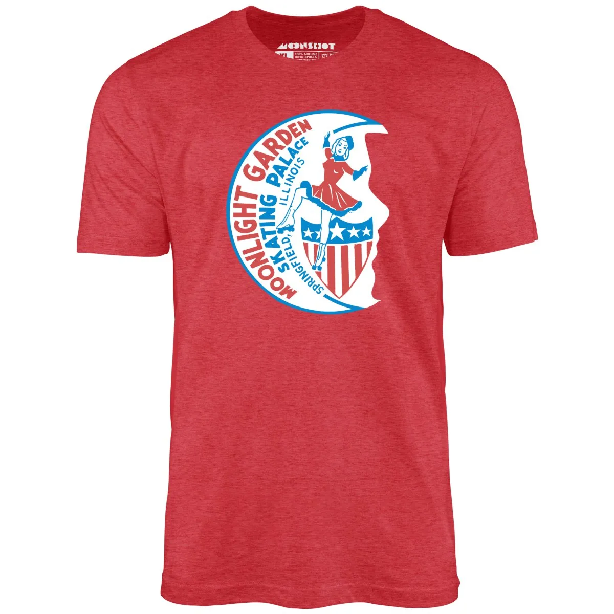 Moonlight Garden Skating Palace - Springfield, IL - Vintage Roller Rink - Unisex T-Shirt