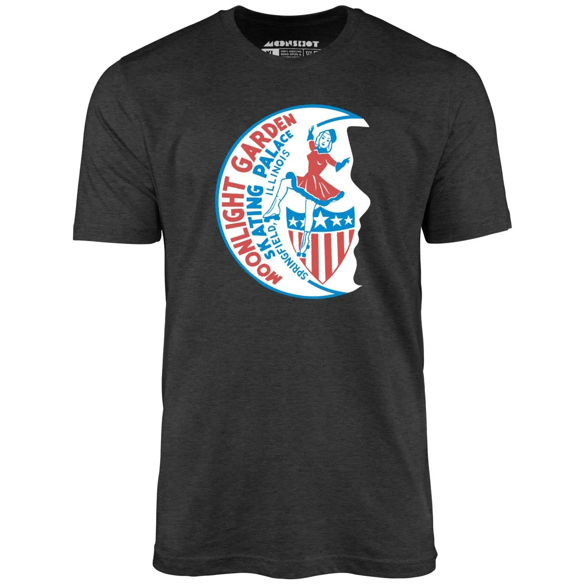 Moonlight Garden Skating Palace - Springfield, IL - Vintage Roller Rink - Unisex T-Shirt