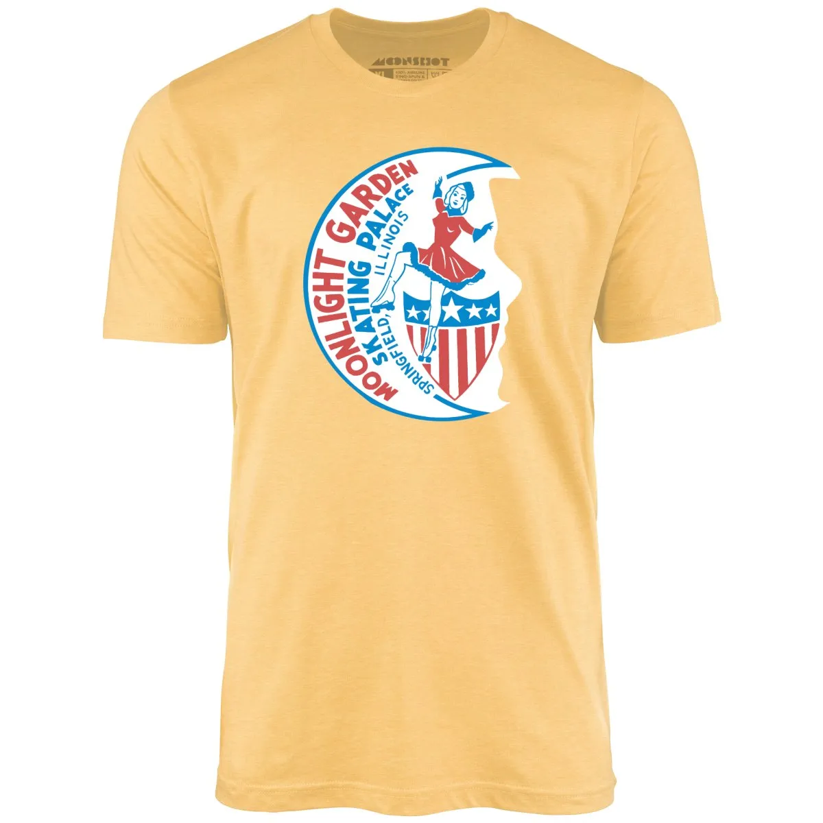 Moonlight Garden Skating Palace - Springfield, IL - Vintage Roller Rink - Unisex T-Shirt