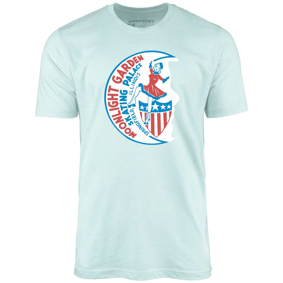 Moonlight Garden Skating Palace - Springfield, IL - Vintage Roller Rink - Unisex T-Shirt