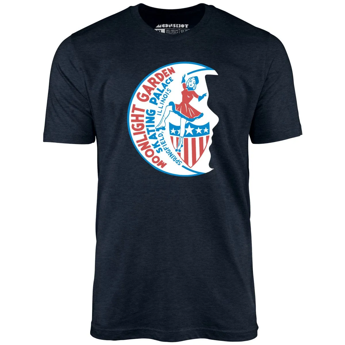Moonlight Garden Skating Palace - Springfield, IL - Vintage Roller Rink - Unisex T-Shirt