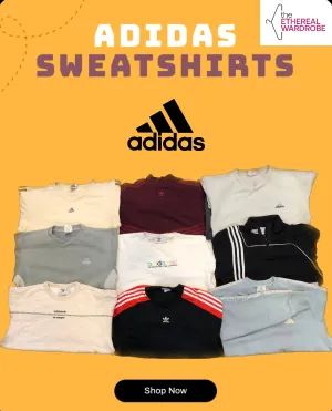 Mostly Ebroidered Adidas Sweatshirts Including Vintage pieces