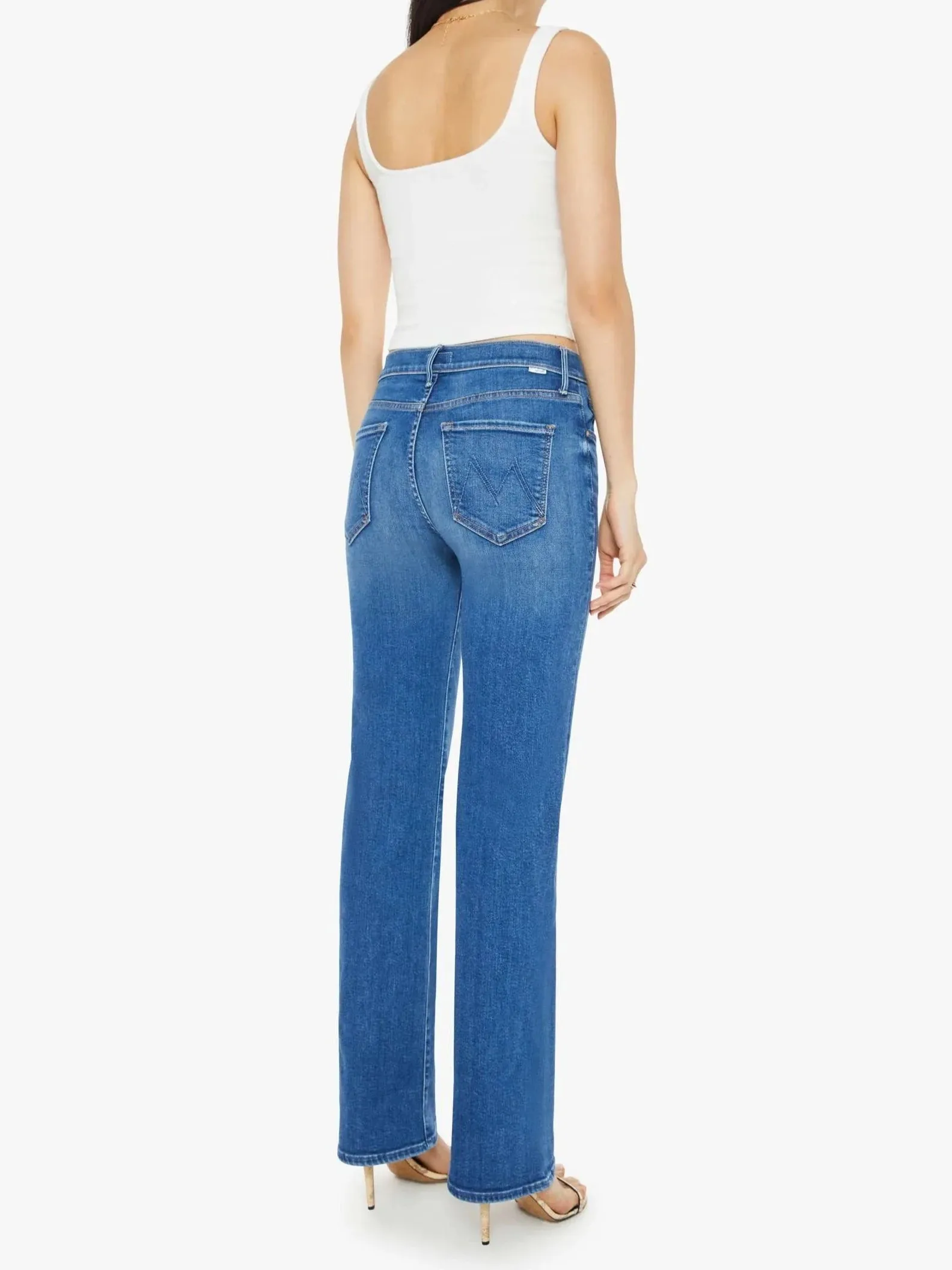 Mother Denim Kick It High Rise Straight Leg Jean - Grasping at Straws