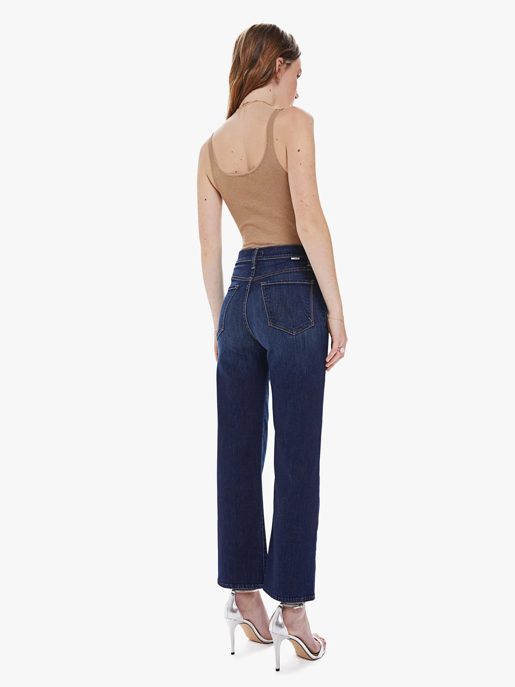Mother Denim Rambler Ankle High Waisted Straight Leg Jeans  - Off Limits