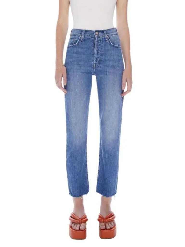 Mother Denim The Tomcat Ankle Fray High Rise Jean - From Out Of Town