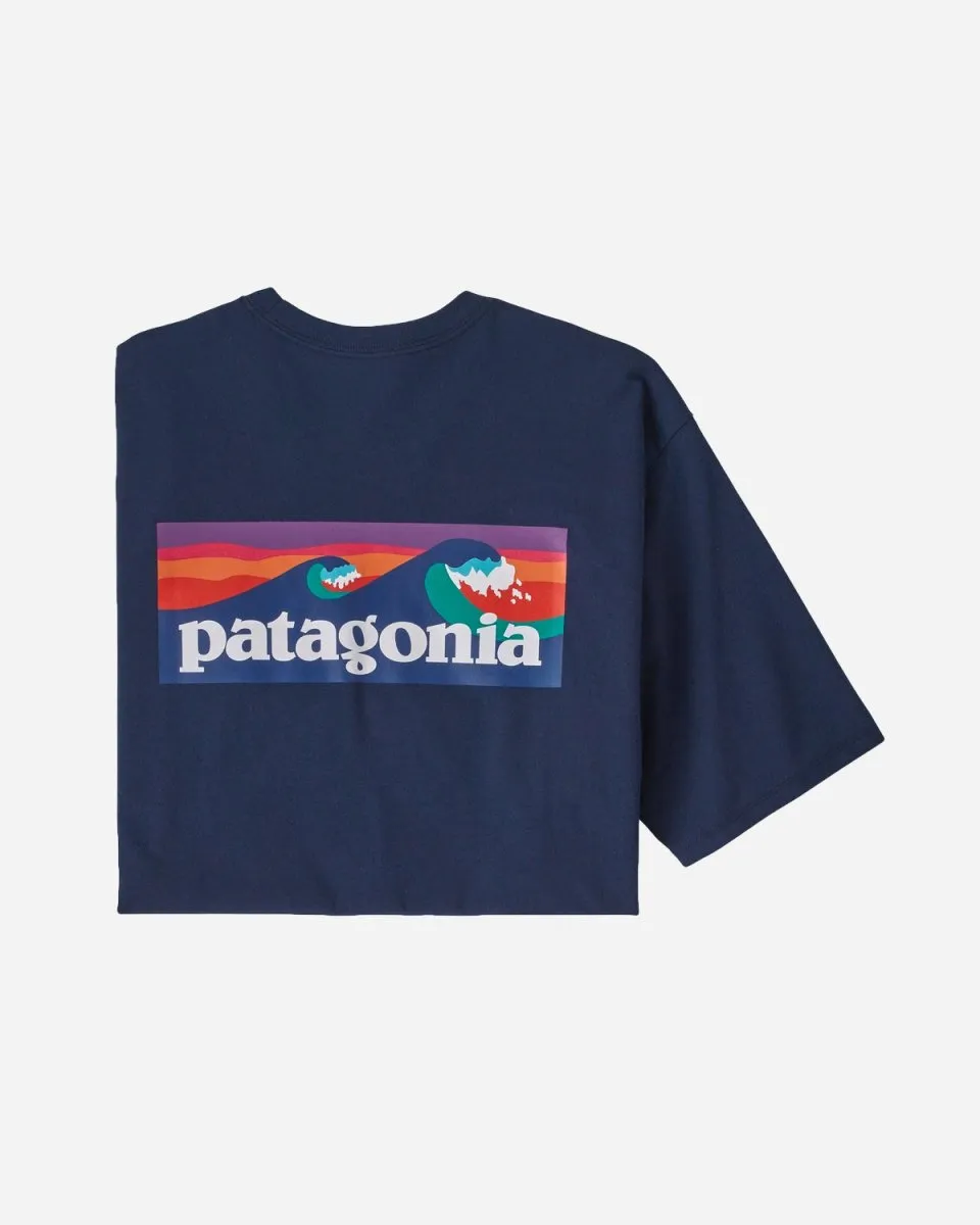 M's Boardshort Logo Pocket Tee - Stone Blue